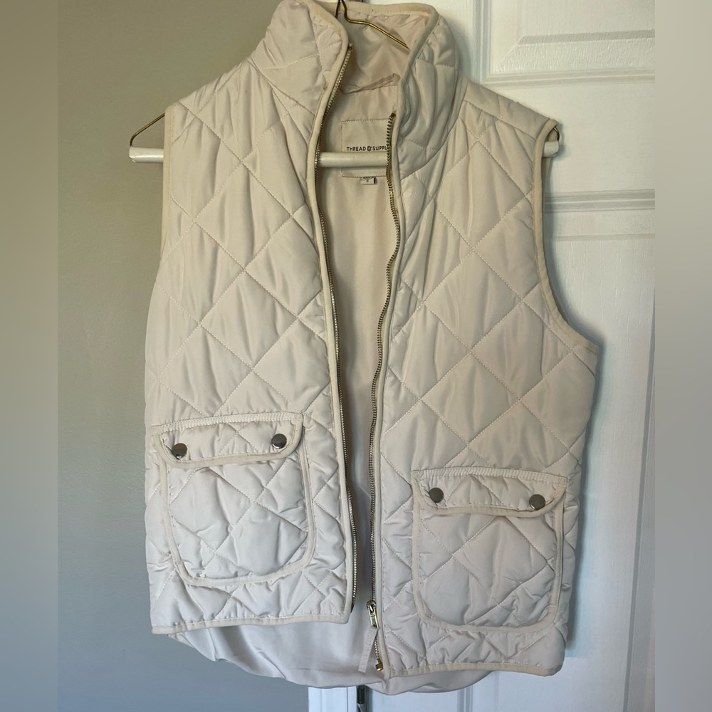 Off white/ cream vest